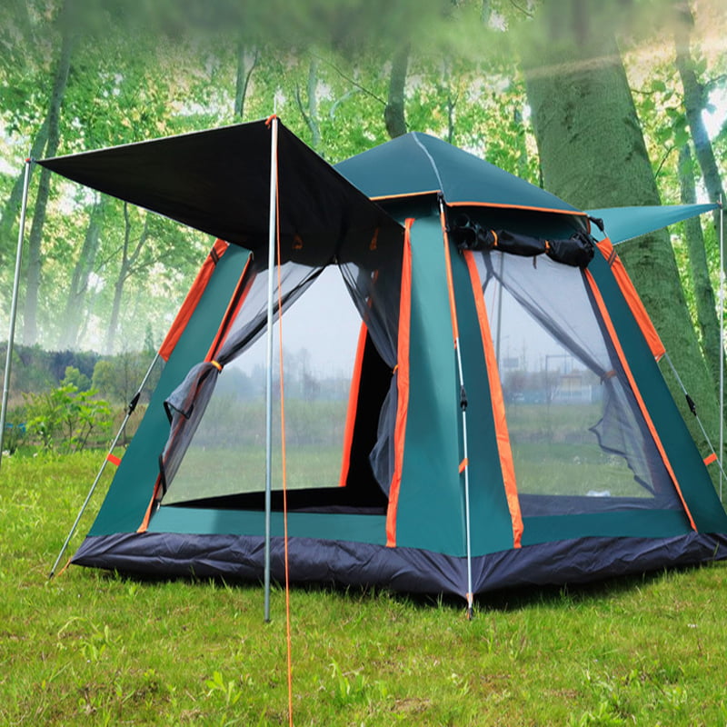 Outdoor Automatic UP 4 Person Family Tent Picnic Traveling Camping Tent ...