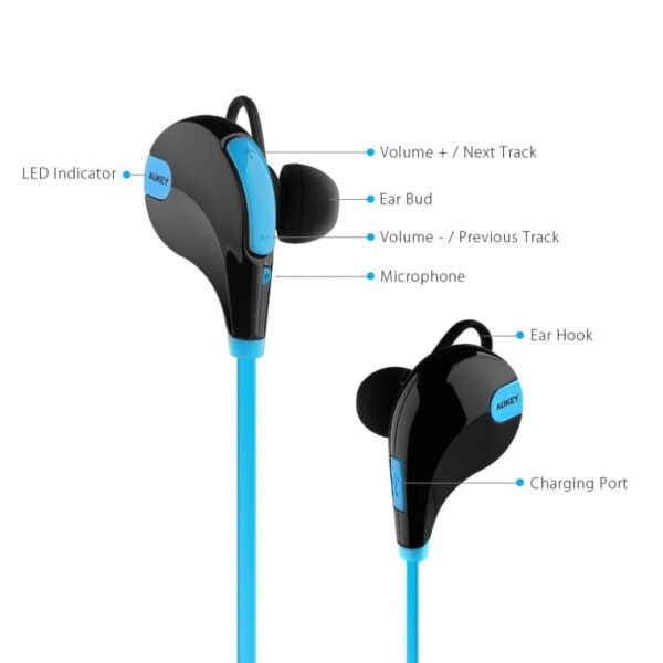 AUKEY EP-B4 Sport In-Ear Wireless Headset Bluetooth 4.1 Stereo Noise Cancelling