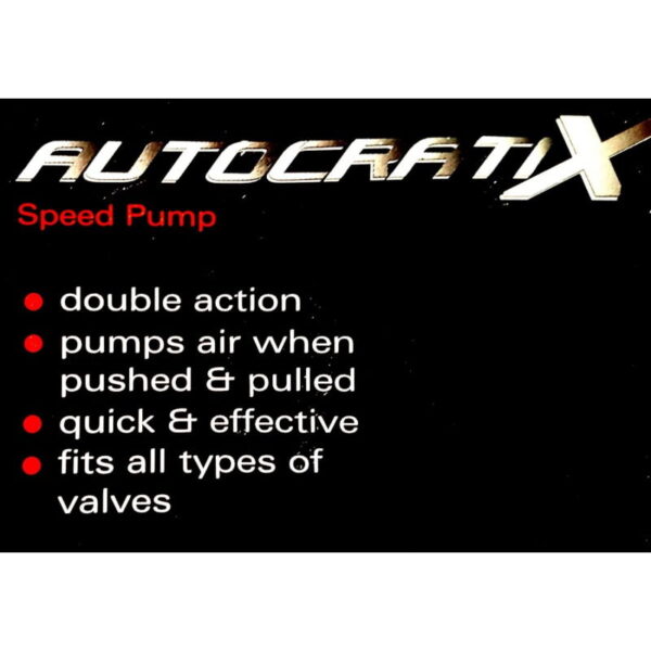 Autocratix Double Action Speed Pump - Lightweight Cycle Pump Fits All Valve Type