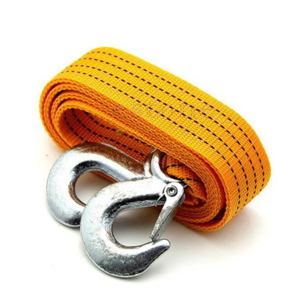 3M Heavy Duty 3 Ton Nylon Tow Rope With Forged Steel Safety Hooks