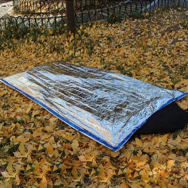 Emergency Thermal Space Foil Sleeping Bag - Reusable, Lightweight, Packable