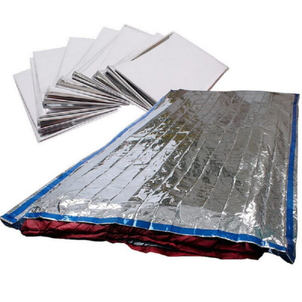 Emergency Thermal Space Foil Sleeping Bag - Reusable, Lightweight, Packable