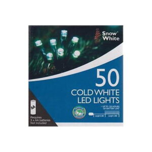 50 Battery Operated In/OutdoorLED Christmas Lights 5m