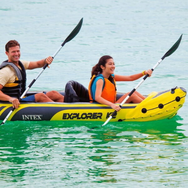 Intex Explorer K2 Inflatable Kayak - 2 Person, Includes Paddles