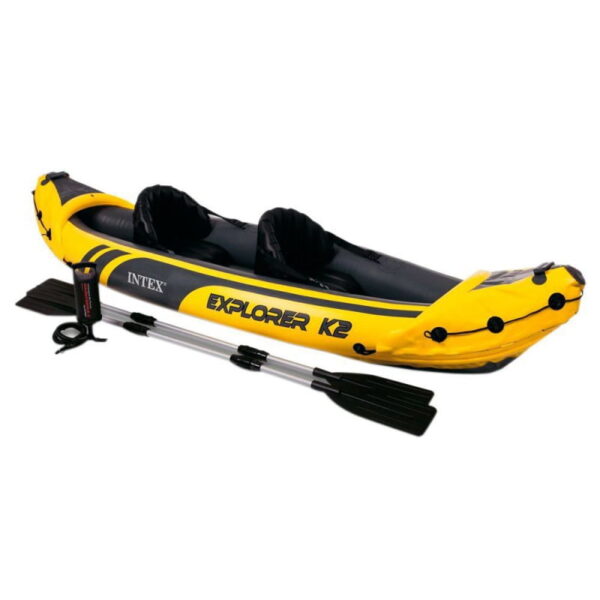 Intex Explorer K2 Inflatable Kayak - 2 Person, Includes Paddles