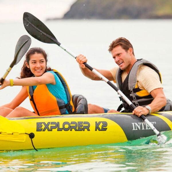 Intex Explorer K2 Inflatable Kayak - 2 Person, Includes Paddles