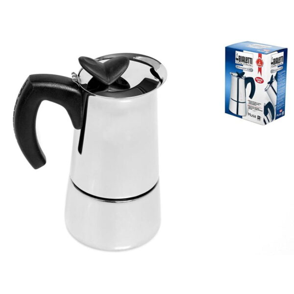 Bialetti Musa Induction Stainless Steel 6 Cup Espresso Maker