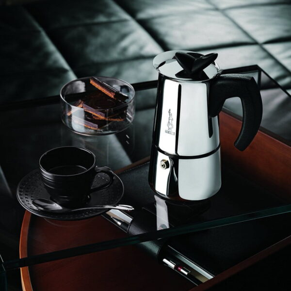 Bialetti Musa Induction Stainless Steel 6 Cup Espresso Maker