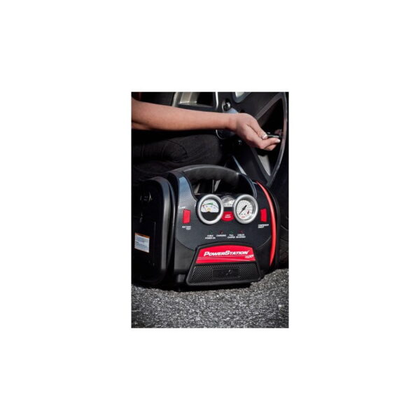 PowerStation PSX-3 18Ah Jumpstarter with Air Compressor and DC Outlet and USB Port