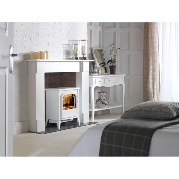 Dimplex Courchevel CVL20N Log Effect Electric Stove With Remote Control - White