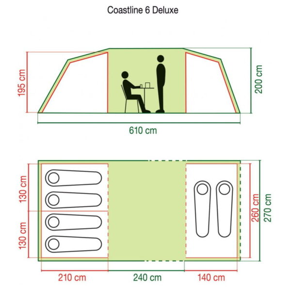 Coleman Coastline™ 6 DeLuxe RRP £449