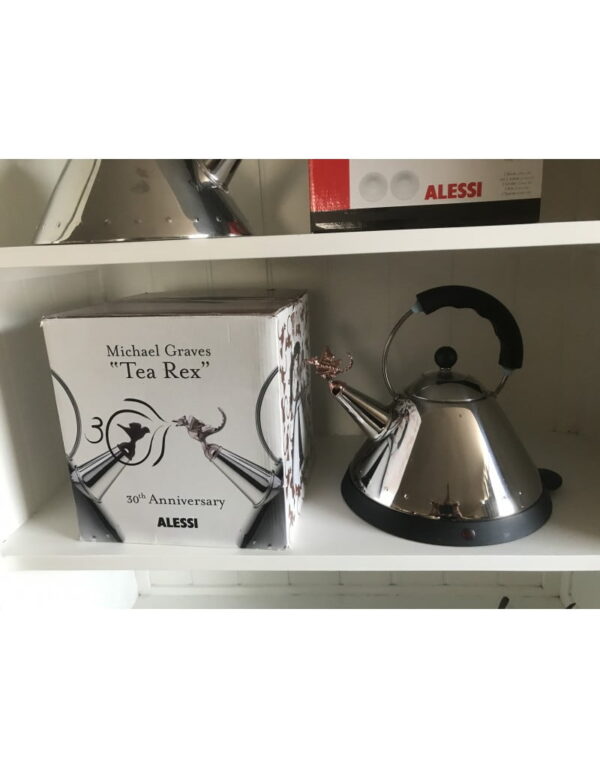 Alessi Tea Rex Electric Kettle in Black - by Michael Graves