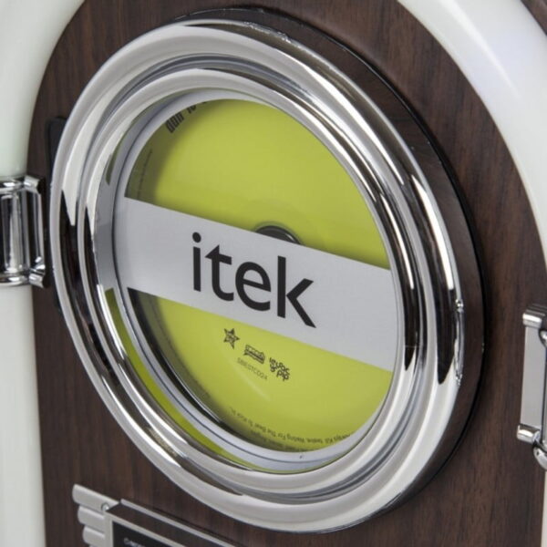 ITEK Bluetooth CD Jukebox I60018CD Wireless Hi-Fi System - Wood Finish