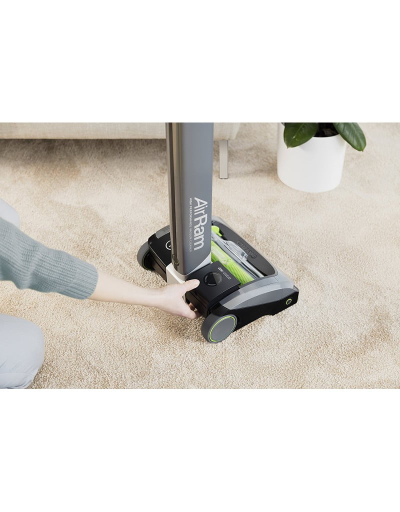 Gtech AirRam MK2 Cordless Vacuum Cleaner, 0.8 L, 100 W, Grey/Green