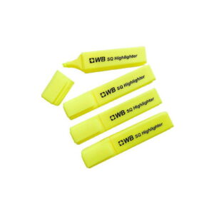 Status SQ Pack of 10 Highlighter Pens - Yellow