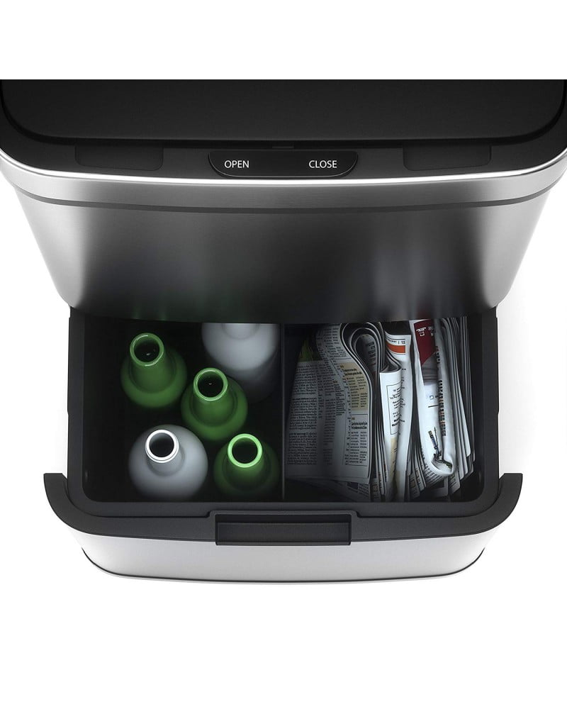 Morphy Richards Pro Recycling Sensor Bin Two Compartments, S. Steel, 75 ...