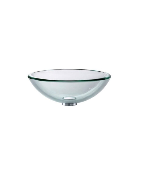 NECHT Bathroom Cloakroom Countertop Clear Glass Basin Sink Bowl