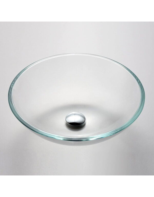 NECHT Bathroom Cloakroom Countertop Clear Glass Basin Sink Bowl