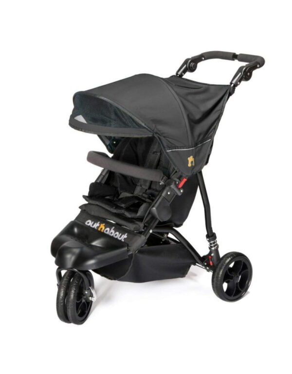 Out N About Little Nipper Single Pushchair Buggy - Jet Black