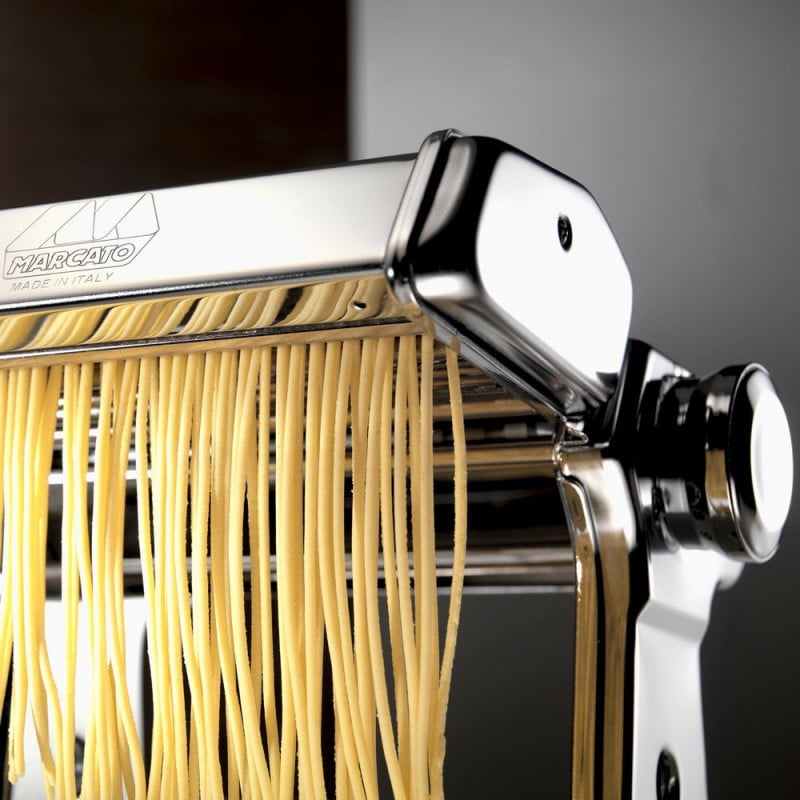 Marcato Atlas 150 Wellness Pasta Machine, 2 Rollers For Fettuccini