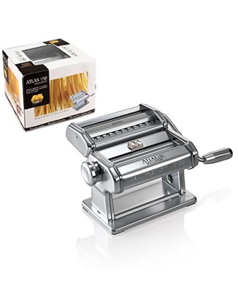 Marcato Atlas 150 Wellness Pasta Machine, 2 Rollers For Fettuccini