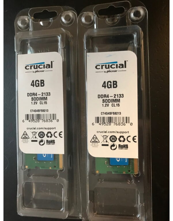 Crucial 8GB Kit (4GBx2) DDR4 2133 MT/s (PC4-17000) SODIMM 260-Pin Memory - CT2K4G4SFS8213