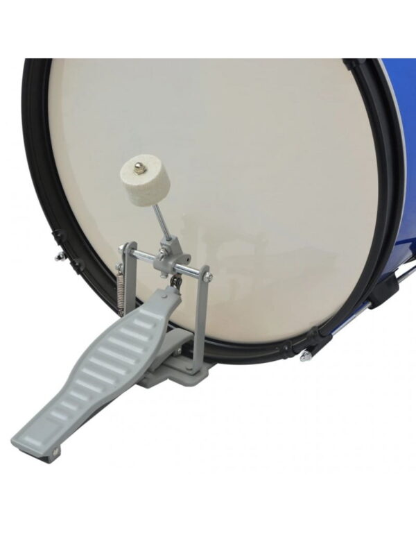 Complete Drum Kit Powder-coated Steel Blue Junior