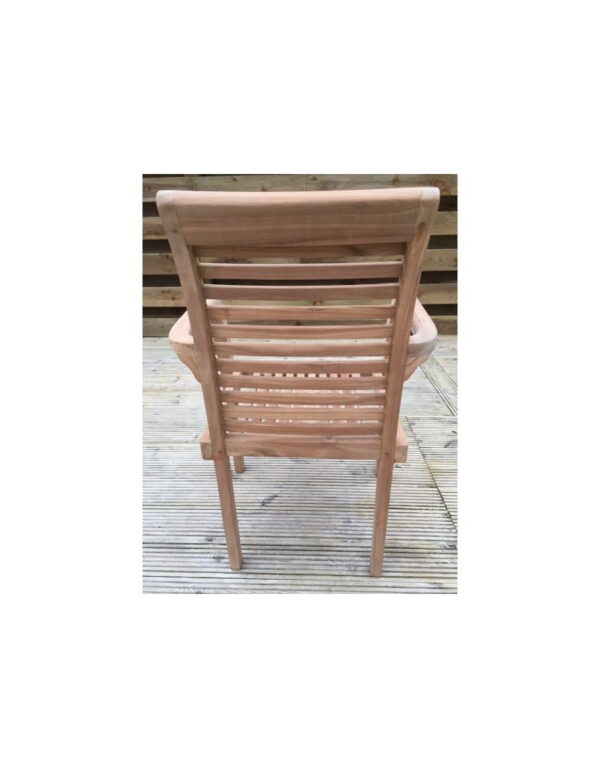 Solid Teak Stacking garden Chairs