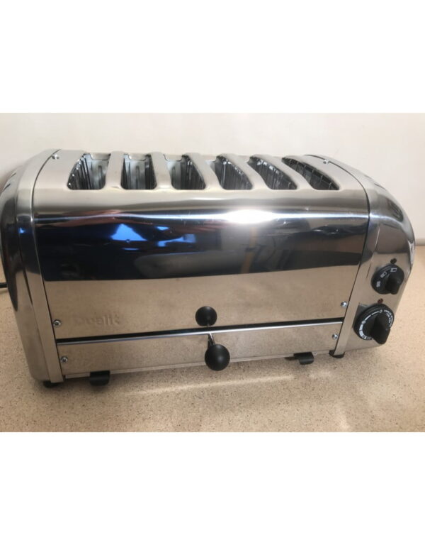 Dualit 60144 Classic 6 Slice Polished Steel Commercial Toaster RRP 228 ThatOne.UK
