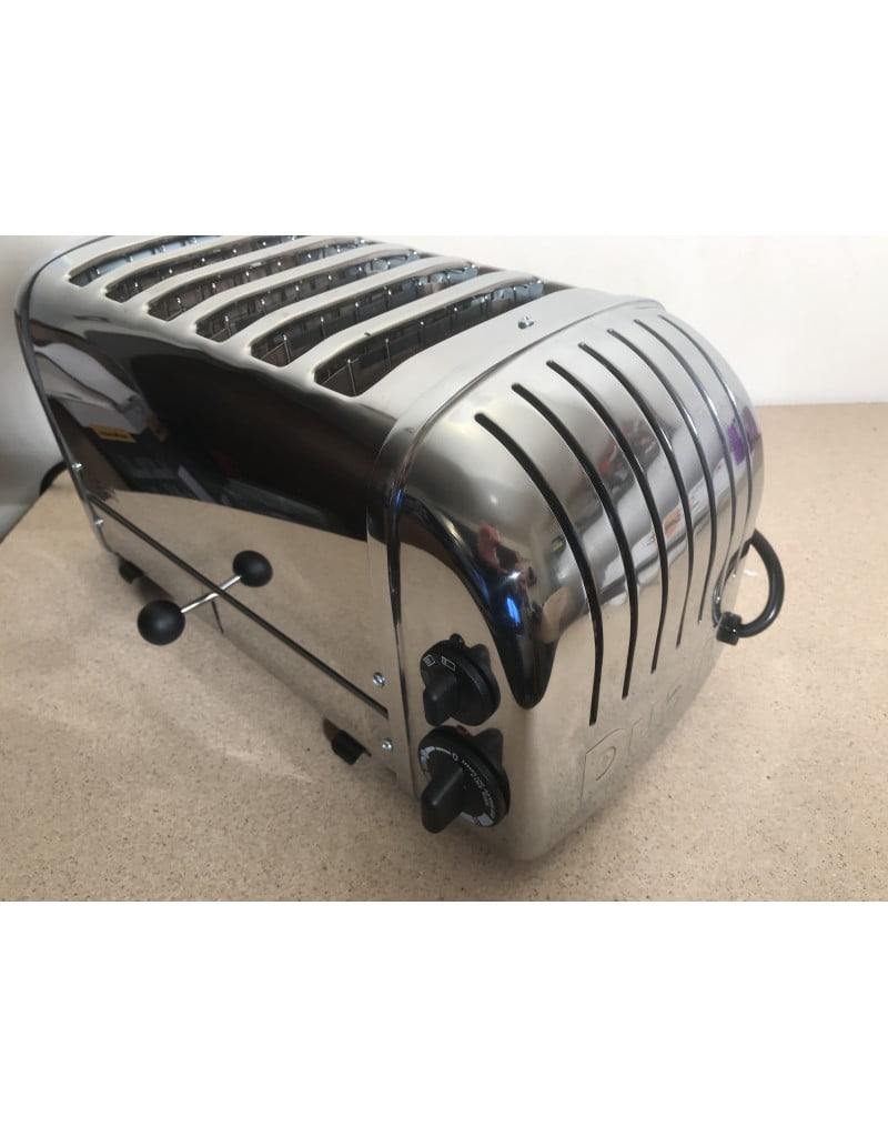 Dualit 60144 Classic 6 Slice Polished Steel Commercial Toaster RRP