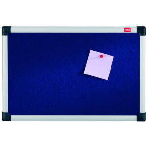 Nobo Classic Blue Felt Aluminium Framed Notice Pin Board 900 x 1200cm (36x48in)