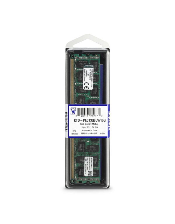 Kingston Dell KTD-PE313Q8LV/16G 16GB DDR3L 1333Mhz ECC Registered Memory RAM DIMM