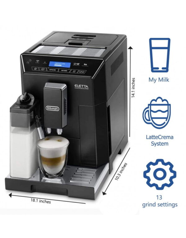 Delonghi Eletta Cappuccino ECAM44.660.B Bean to Cup Coffee Machine - Black