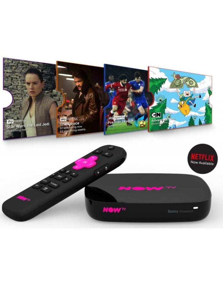 NOW TV Smart Box with 4K HD & Voice Search Netflix, TV Catchup +More