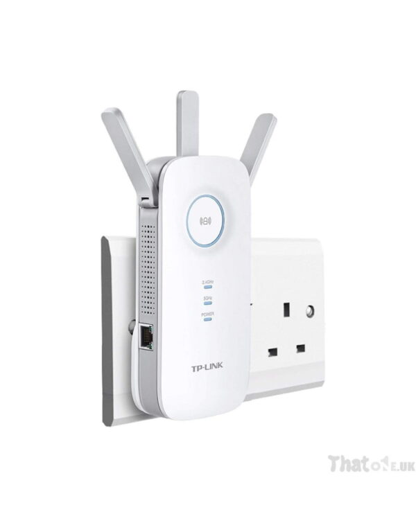 TP-LINK AC1750 Dual Band Broadband/Wi-Fi Extender, Wi-Fi Booster/Hotspot with 1 Gigabit Port, UK Plug (RE450)