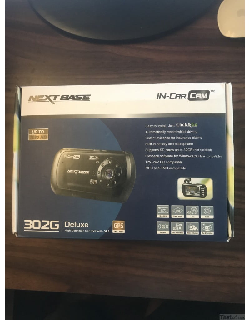 Nextbase 302G Deluxe GPS 1080p Full HD Dash Cam + 32GB SD Card - ThatOne.UK