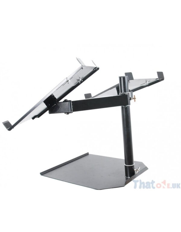 Novopro CDJ Dual+ Table Stand With Twin Arm (Black) - Damaged