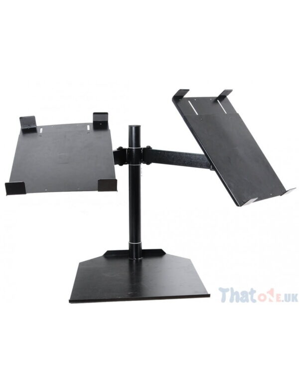 Novopro CDJ Dual+ Table Stand With Twin Arm (Black) - Damaged