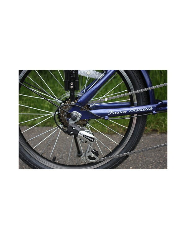 eLife Regency Electric Bike - Blue, 6 Speed PedElec Assist