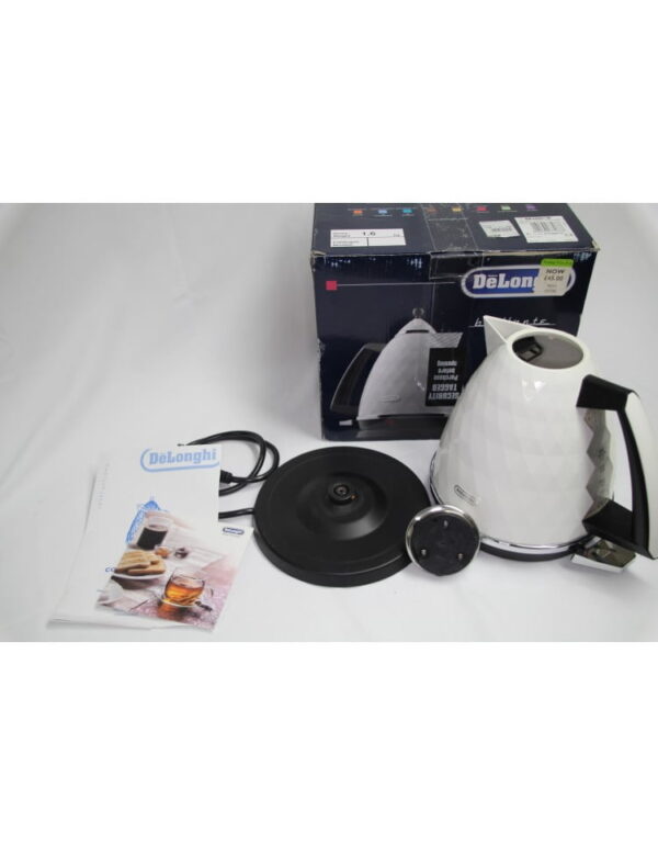 Delonghi Brilliante Gloss White Kettle