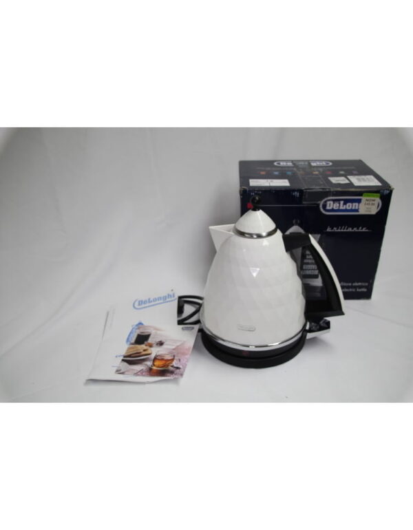 Delonghi Brilliante Gloss White Kettle