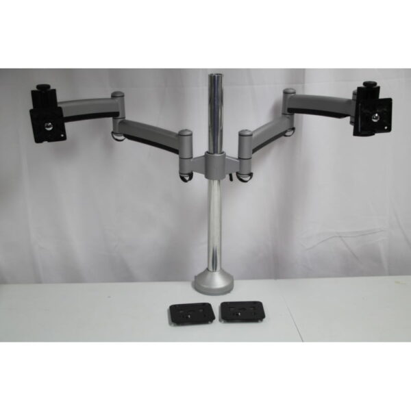 Dual Monitor Mount Arm + 2 VESA Mount Brackets For Screens Up To 36"