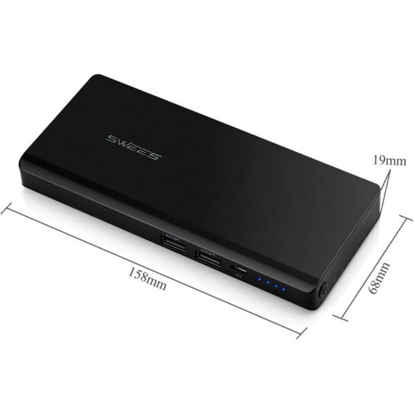 Swees 20000mAh High Capacity Power Bank, Dual USB Port with Powerful 3.5A Output, External Battery Pack