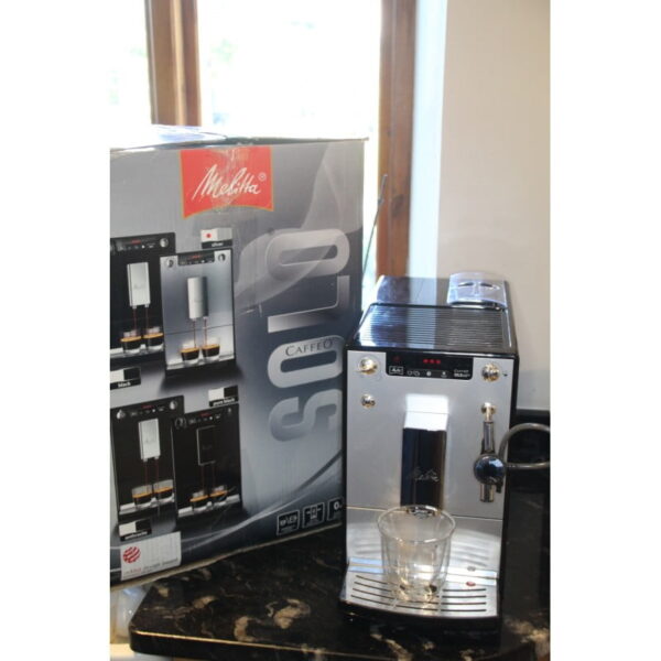 Melitta SOLO & Perfect Milk E957-103, Bean to Cup Automatic Espresso/Cappuccino, Black/Silver