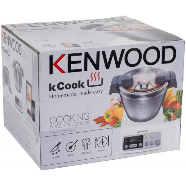 Kenwood kCook Cooking Food Processor White & Grey CCC200WH