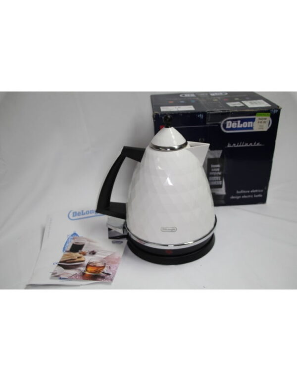 Delonghi Brilliante Gloss White Kettle