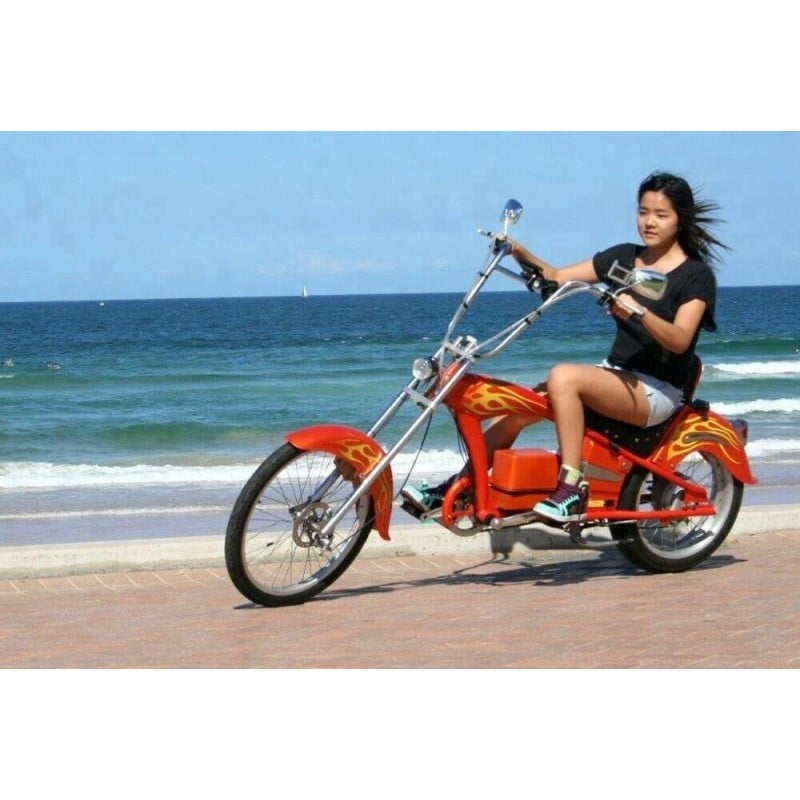 New 48v 800w Fat Tire Electric Chopper Bicycle Ebike Scooter Thatone Uk