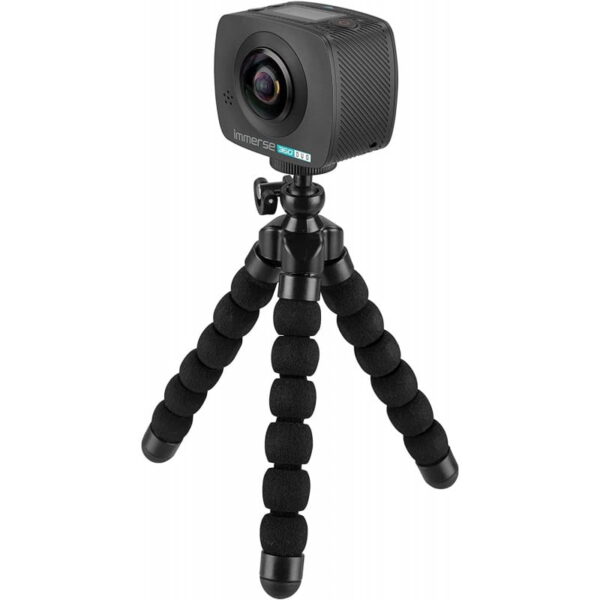Kitvision 360 Immerse Duo Action Camera with VR Cardboard Headset and Tripod - Black
