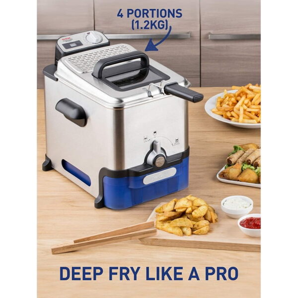 Tefal FR8040 OleoClean Pro Deep Fat Fryer, 3.5 Litre, 2300 W