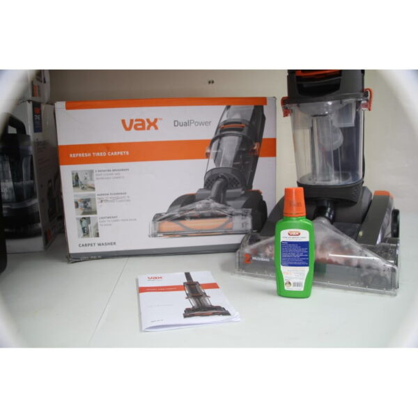 VAX W86-DP-B Dual Power Carpet Cleaner - Grey and Orange